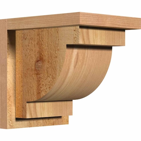 Ekena Millwork Alpine Rough Sawn Corbel w/Backplate, Western Red Cedar, 8"W x 10"D x 10"H COR08X10X10ALP01RWR